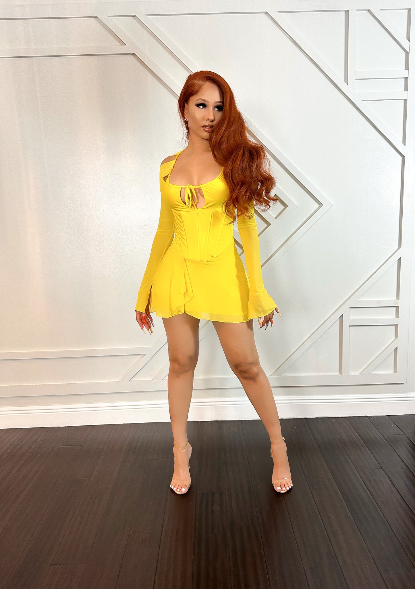 Mimosa Me Mini Dress - Yellow
